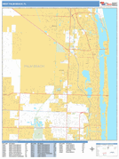 West Palm Beach Digital Map Basic Style